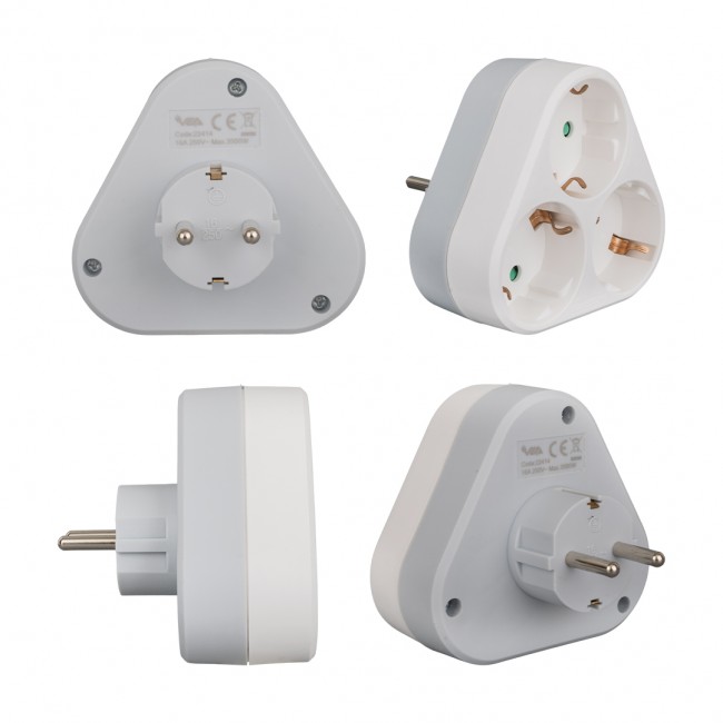Vea VE-22414 16 Amper 3500 Watt 3'lü Priz