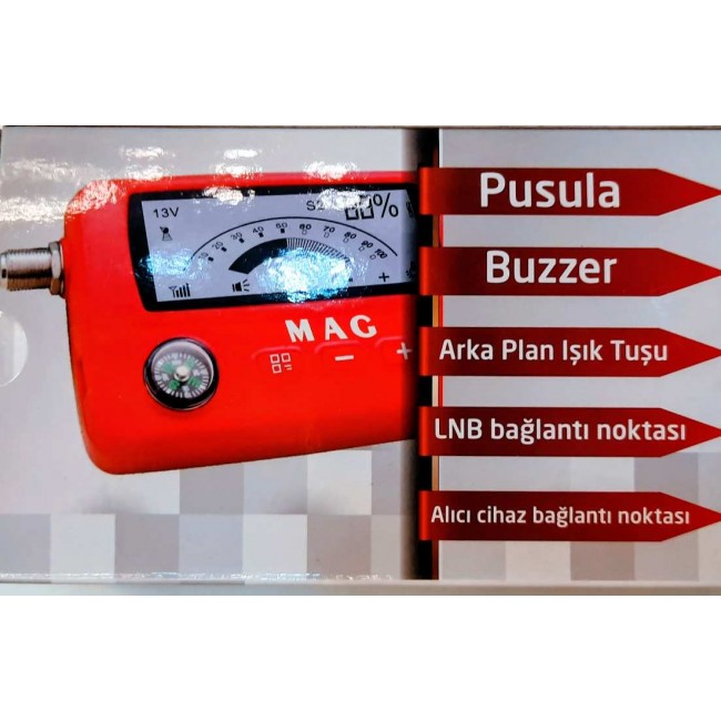 Mag MG-6303 LCD Ekranlı Dijital Uydu Bulucu 