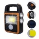 PowerMaster HS-8020C COB LED Solar 4 Kademeli Şarjlı El Işıldak Feneri - USB Çıkışlı Powerbank 