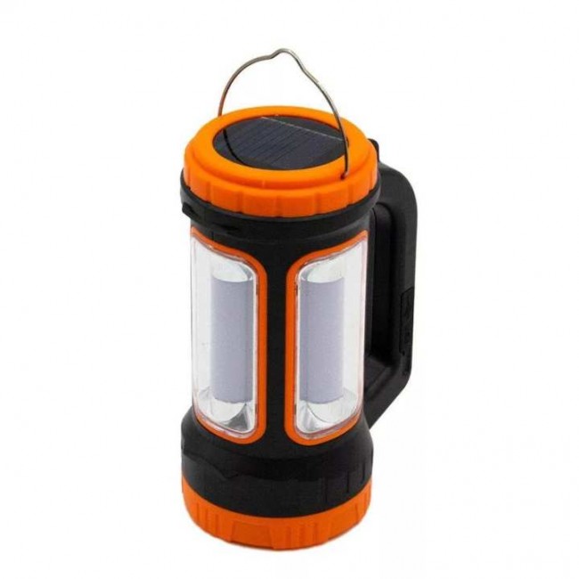 Powermaster MH-818A Şarjlı + Solar 5 Modlu Çok Fonksiyonlu 3W+15W Işıldak El Feneri 