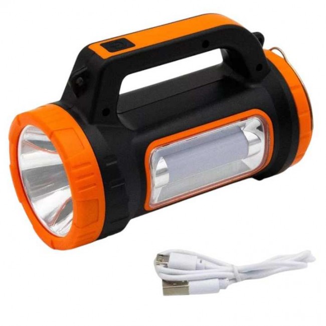 Powermaster MH-818A Şarjlı + Solar 5 Modlu Çok Fonksiyonlu 3W+15W Işıldak El Feneri 