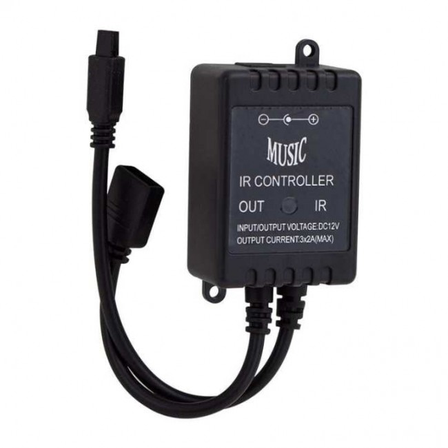 Powermaster IR Kontrol Kumandalı Renk Değiştiren Müziğe Sese Duyarlı Rgb Led Kontrol Cihazı 
