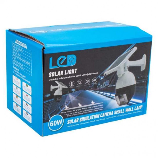 Powermaster T-30 Solar Panelli Hareket Sensörlü Ledli Maket Kamera 