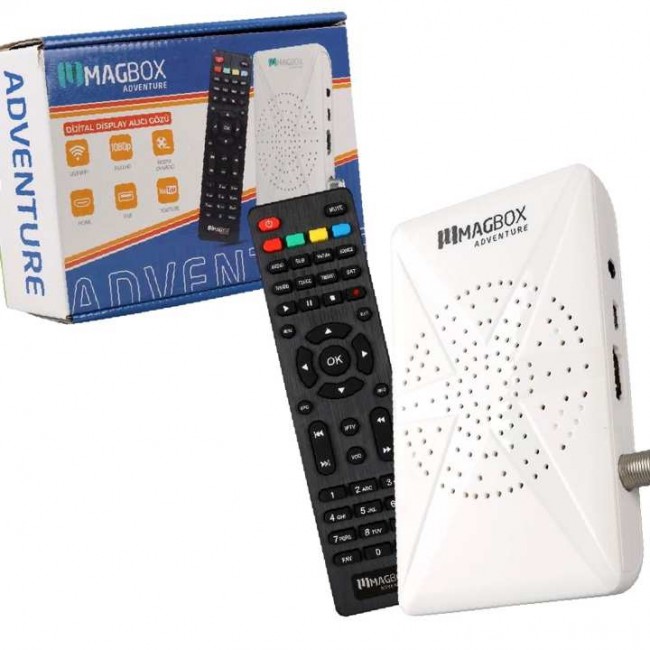 Xtechnx Magbox Adventure Full HD Uydu Alıcısı 4000 Kanal TKGS / Youtube / USB Destekli (Uzatma Display Gözlü)