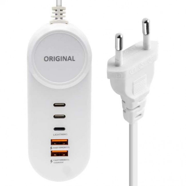 Xtechnx PowerMaster PM-20659 15 Watt 2 Type-C + 2 USB-A Şarj + PD Lightning Adaptör