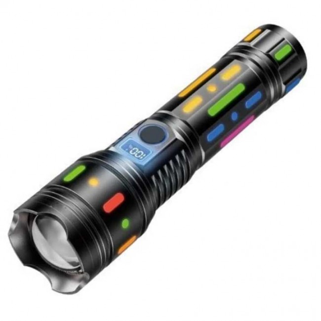 Xtechnx Powermaster PM-25120 Çok Fonksiyonlu Teleskopik Zoom - 5 Modlu Şarjlı El Feneri