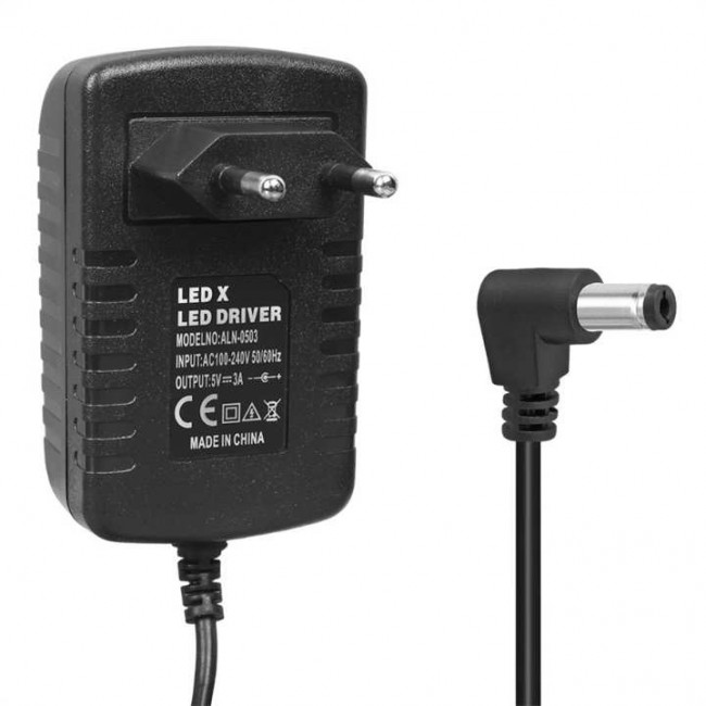 Xtechnx Powermaster PM-16737 5 Volt - 3 Amper 5.5*2.5 Mm Uçlu Plastik Kasa Adaptör