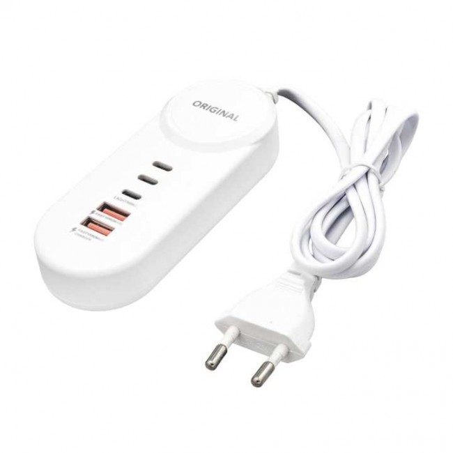 Xtechnx PowerMaster PM-20659 15 Watt 2 Type-C + 2 USB-A Şarj + PD Lightning Adaptör