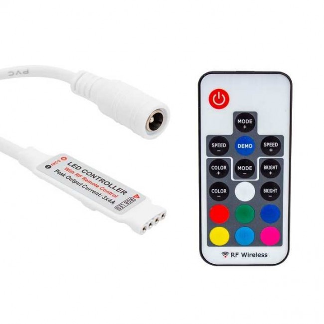 Xtechnx Powermaster 12 Volt RF Küçük Modüllü Uzak Mesafe Algılamalı Led Kontrol Cihazı