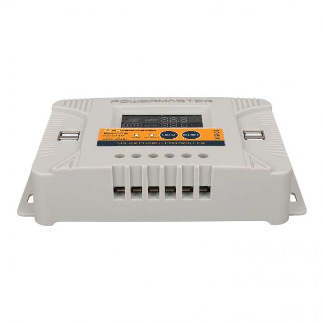 Xtechnx Powermaster PM-20A 12V-24V 20 Amper 4 USB Çıkışlı Dijital Ekranlı Solar Şarj Regülatörü Xtechnx Powermaster PM-20A 12V-24V 20 Amper 4 USB Çıkışlı Dijital Ekranlı Solar Şarj Regülatörü