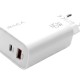 Xtechnx Raca U201 GaN 45 Watt (Type-C PD + USB QC) Yüksek Detaylı Hızlı Şarj Adaptörü - Beyaz Xtechnx Raca U201 GaN 45 Watt (Type-C PD + USB QC) Yüksek Detaylı Hızlı Şarj Adaptörü - Beyaz