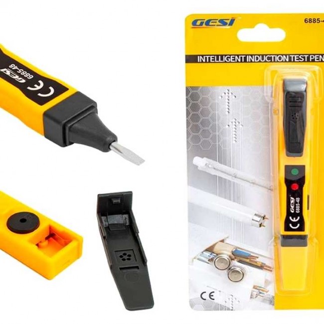 Xtechnx Gesi 6885-48 Dedektörlü Faz Kontrol Kalemi Voltaj Test Aleti