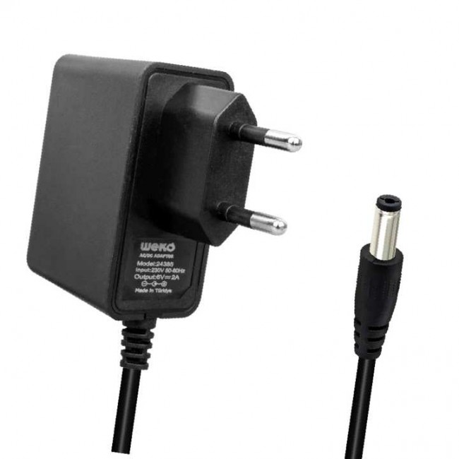 Xtechnx Weko 6 Volt 2 Amper 5.5*2.5 Uçlu Yerli Üretim Priz Tipi Adaptör 24385 Xtechnx Weko 6 Volt 2 Amper 5.5*2.5 Uçlu Yerli Üretim Priz Tipi Adaptör 24385