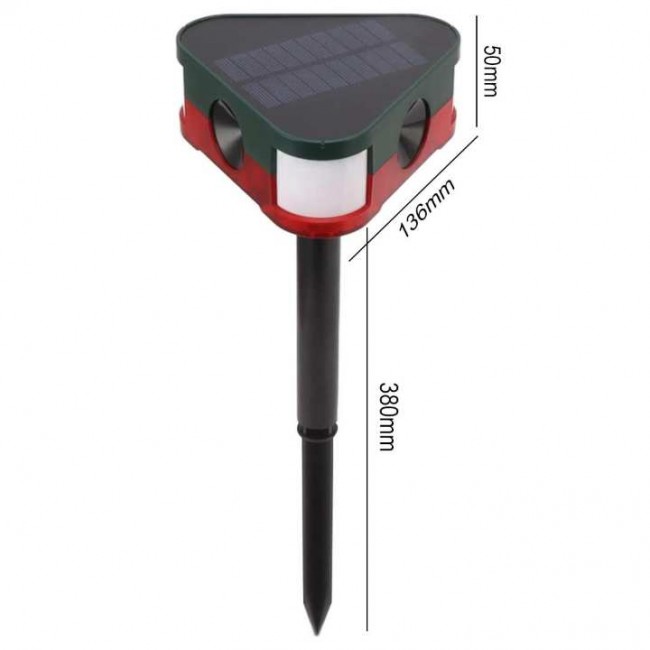 Xtechnx PowerMaster PM-26949 Ultrasonic Sesli Siren Hayvan Kovucu Alarm Cihazı Solar Panelli Xtechnx PowerMaster PM-26949 Ultrasonic Sesli Siren Hayvan Kovucu Alarm Cihazı Solar Panelli