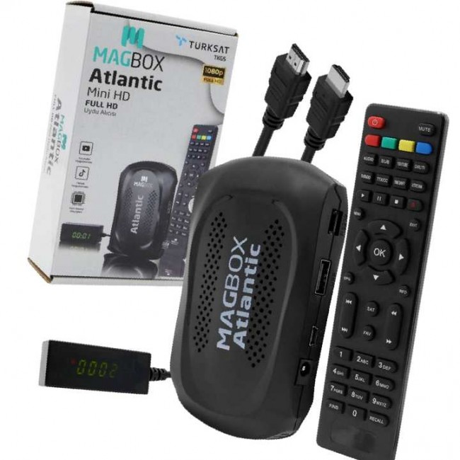 Xtechnx Magbox Atlantic Display Gözlü Tkgs'li 1080P Full HD Mini Uydu Alıcısı Xtechnx Magbox Atlantic Display Gözlü Tkgs'li 1080P Full HD Mini Uydu Alıcısı