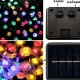 Xtechnx PowerMaster PM-29080 Solar Balon LED Dekoratif Bahçe Lambası 12M 100 Adet Çok Renkli Animasyonlu Dış Mekan LED Işık Zinciri