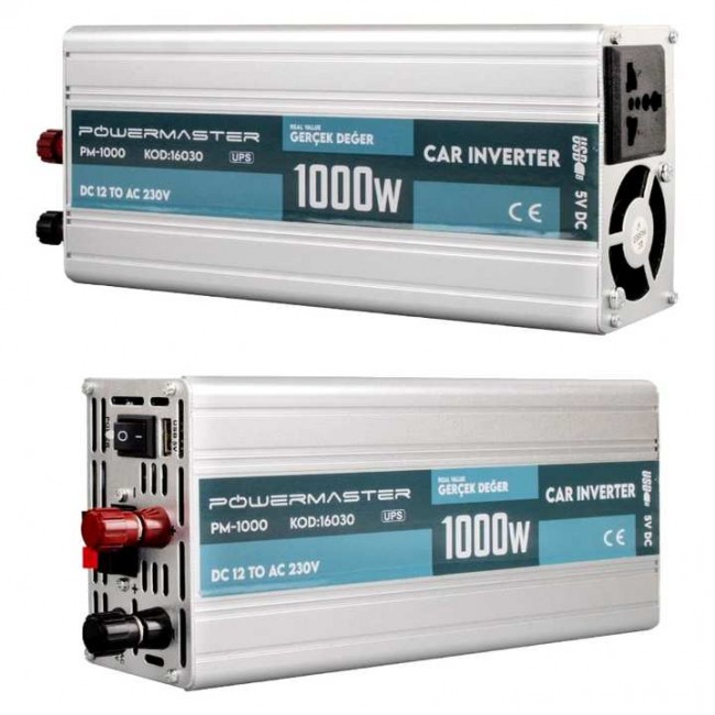 Xtechnx Powermaster PM-1000 12 Volt 1000 Watt Şarjlı UPS'li Inverter