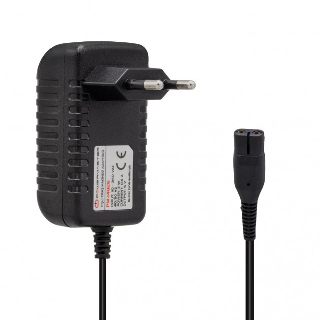 Xtechnx Powermaster PM-14826 5 Volt - 0.6 Amper Fişli Tıraş Makinesi Adaptörü
