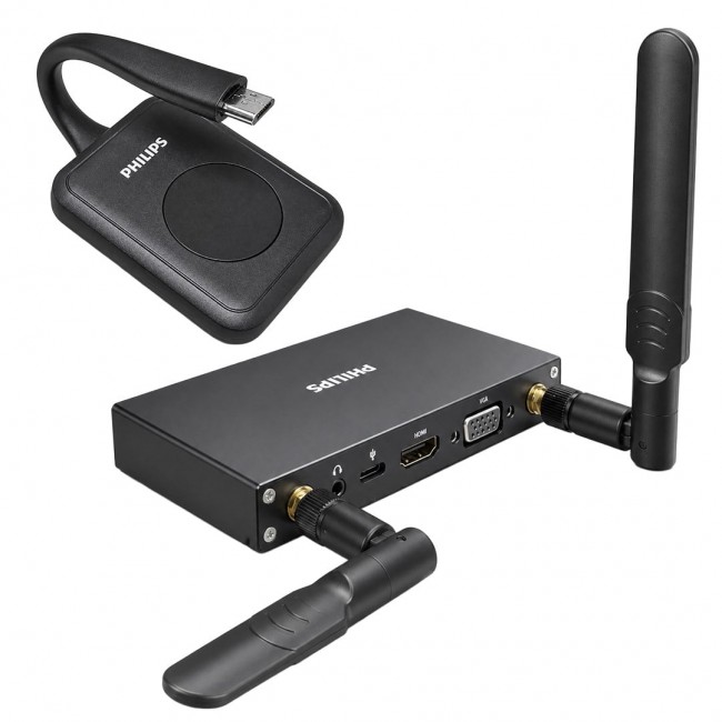 Xtechnx Philips SWR8106E/93 Kablosuz HDMI & VGA Görüntü Aktarıcı Set - 50 Metre Menzilli