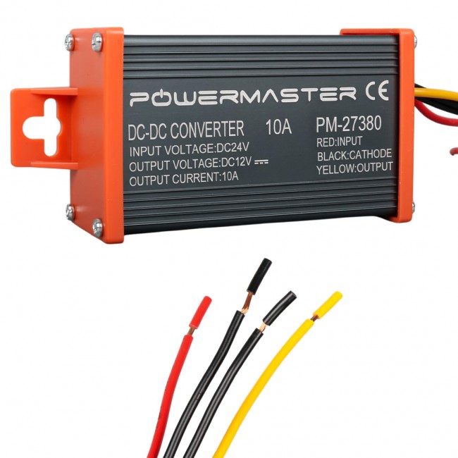 Xtechnx POWERMASTER PM-27380 24V DC / 12V DC 10 AMPER OTO KONVERTÖR Kod:27380