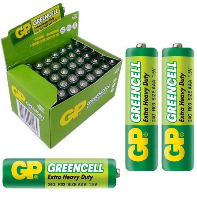 Xtechnx GP 24G-2S2 Greencell AAA 40'lı İnce Kalem Pil Kod:6374
