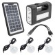 Xtechnx Powermaster GD-8017S Solar Panelli 3 Ampullü Solar Aydınlatma Sistemi