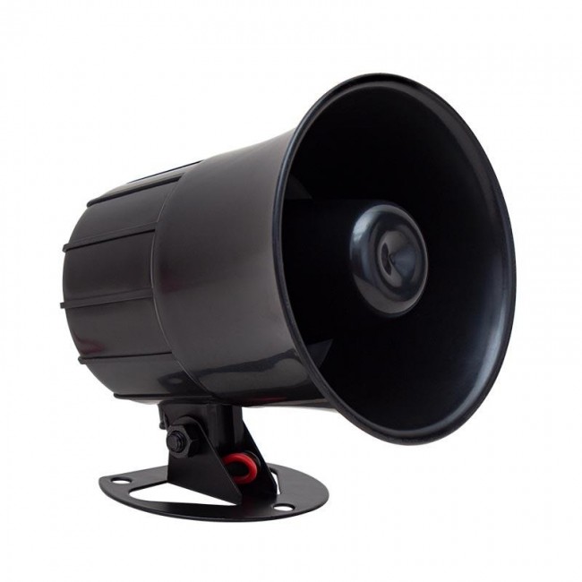Xtechnx Magicvoice MV-30600 12 Volt 15 Watt Tek Sesli Elektronik Siren Korna Yüksek Desibelli ABS Kasa Kod:30600