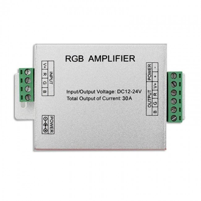Xtechnx Powermaster PM-4877 12 Volt - 24 Volt 30 Amper RGB Şerit Led Amplifier (Repeater) Kod:4877
