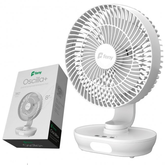 Xtechnx Feny FN-F88 Oscilla 150 Derece Otomatik Salınımlı Şarjlı 8 Masaüstü Fan Vantilatör Kod:39383