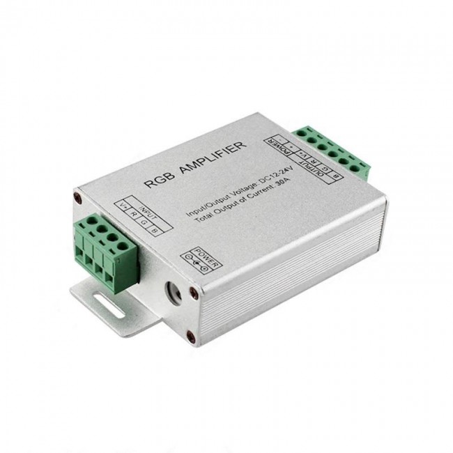 Xtechnx Powermaster PM-4877 12 Volt - 24 Volt 30 Amper RGB Şerit Led Amplifier (Repeater) Kod:4877 Xtechnx Powermaster PM-4877 12 Volt - 24 Volt 30 Amper RGB Şerit Led Amplifier (Repeater) Kod:4877
