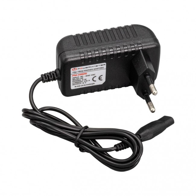 Xtechnx Powermaster PM-14826 5 Volt - 0.6 Amper Fişli Tıraş Makinesi Adaptörü Xtechnx Powermaster PM-14826 5 Volt - 0.6 Amper Fişli Tıraş Makinesi Adaptörü