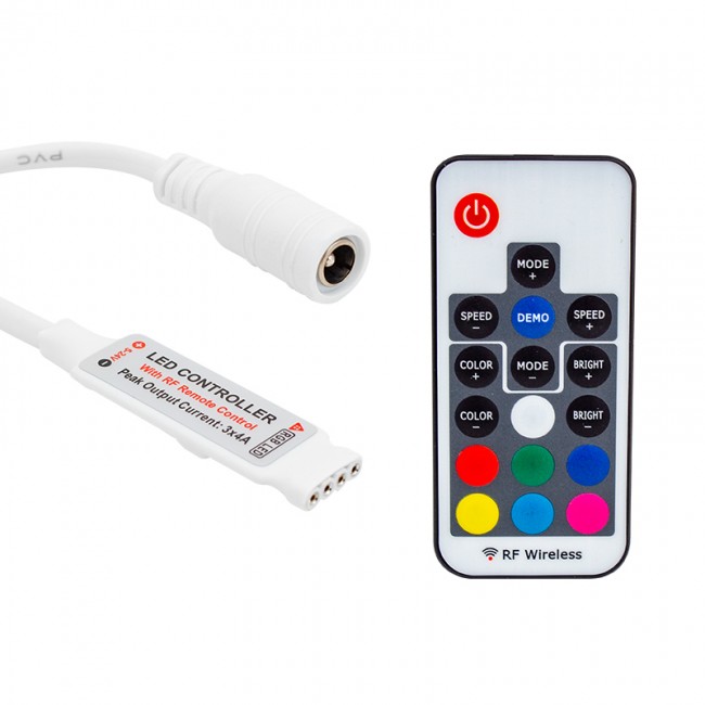 Xtechnx Powermaster 12 Volt RF Küçük Modüllü Uzak Mesafe Algılamalı Led Kontrol Cihazı