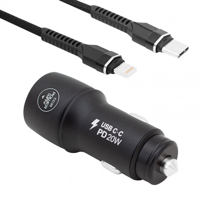 Xtechnx Powerway CC35 Yeni Nesil USB-C (iPhone To Type-C) Araç Şarj Seti (PD18W) Xtechnx Powerway CC35 Yeni Nesil USB-C (iPhone To Type-C) Araç Şarj Seti (PD18W)