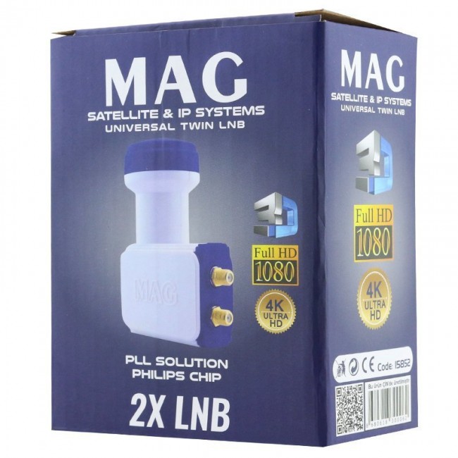Xtechnx Mag Altın Uçlu Çiftli Lnb Kod:15852 Xtechnx Mag Altın Uçlu Çiftli Lnb Kod:15852