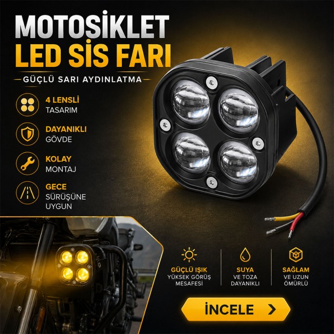 Xtechnx Powermaster PM-22740 45W Motosiklet Sis Lambası Xtechnx Powermaster PM-22740 45W Motosiklet Sis Lambası