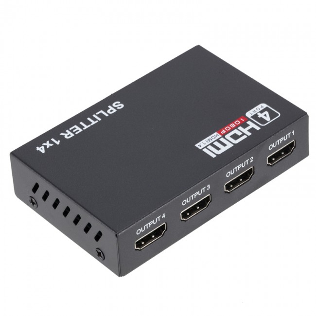 Xtechnx Powermaster PM-12081 1080P 4KX2K 4 Port HDMI Splitter Dağıtıcı 1.4V Kod:12081