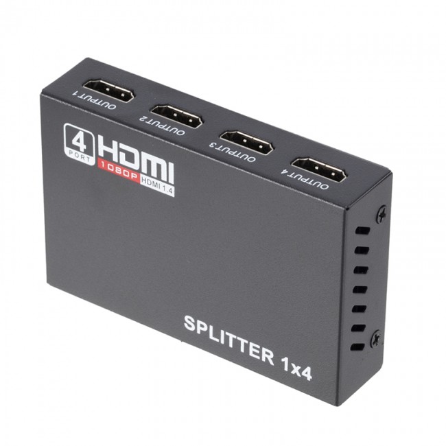 Xtechnx Powermaster PM-12081 1080P 4KX2K 4 Port HDMI Splitter Dağıtıcı 1.4V Kod:12081