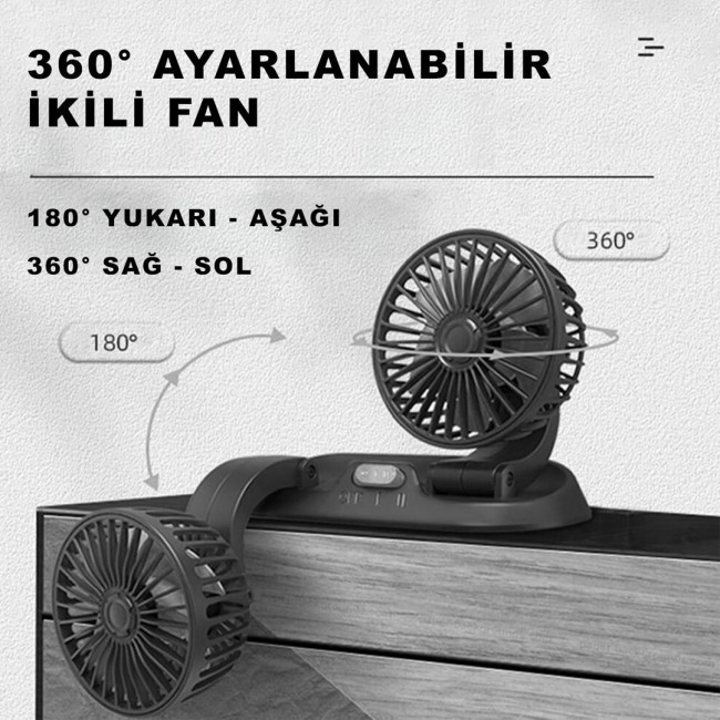 Xtechnx Powermaster FAN10 Mini 12 Volt Dc Çakmaklıklı Numaratörlü Plastik 2'li Araç Vantilatör Fan Xtechnx Powermaster FAN10 Mini 12 Volt Dc Çakmaklıklı Numaratörlü Plastik 2'li Araç Vantilatör Fan
