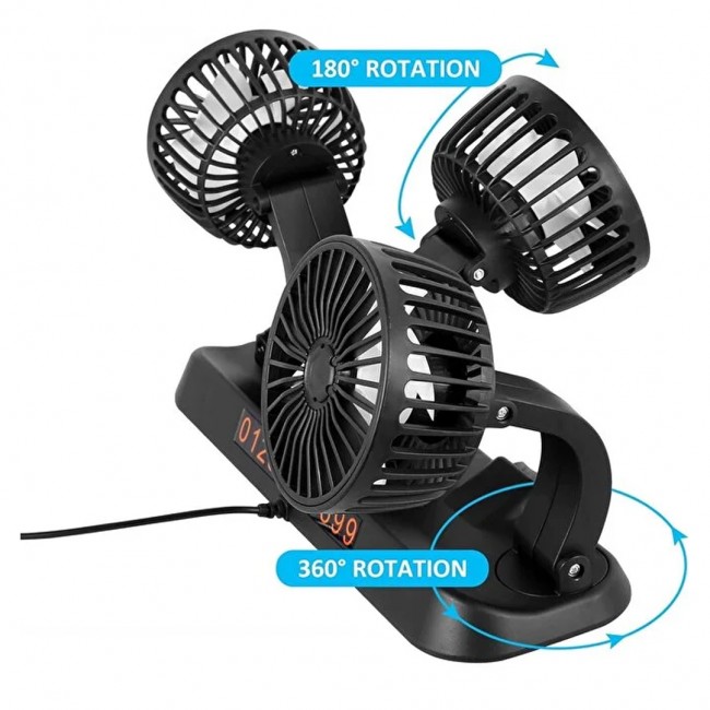 Xtechnx Powermaster FAN40 Araç İçi Vantilatör Fanı 12 Volt Çakmaklık Girişli 3 Başlıklı 360 Derece Kod:26291 Xtechnx Powermaster FAN40 Araç İçi Vantilatör Fanı 12 Volt Çakmaklık Girişli 3 Başlıklı 360 Derece Kod:26291