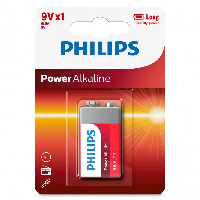 Xtechnx Philips 6LR61-P1B 9 Volt Power Alkalin Pil (Tekli) Kod:26527 Xtechnx Philips 6LR61-P1B 9 Volt Power Alkalin Pil (Tekli) Kod:26527