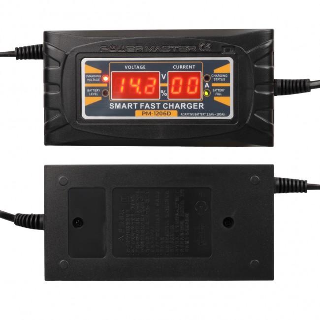 Xtechnx Powermaster SON-1206D 12 Volt 6 Amper Dijital Göstergeli Akıllı Akü Şarj Cihazı Kod:17792