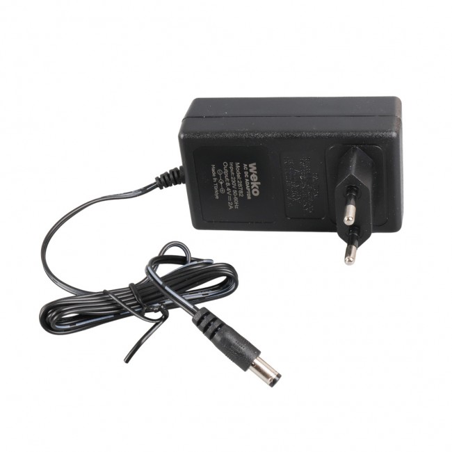 Xtechnx Weko 8.4 Volt - 2 Amper 5.5x2.5mm Uçlu Priz Tip Kırmızı Yeşil Ledli Yerli Üretim Akü Şarj Adaptörü Kod:28782