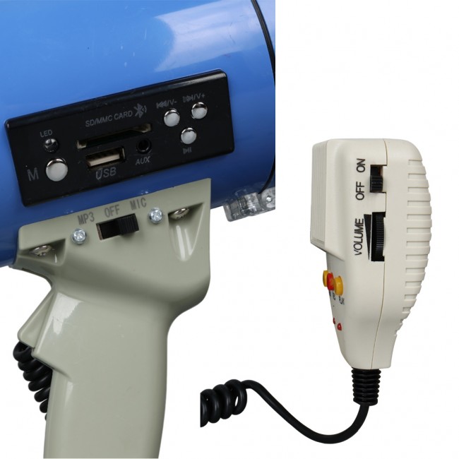 Xtechnx Magicvoice MV-66 USB-SD-MMC Mayklı 25 W Megafon Kod:16878