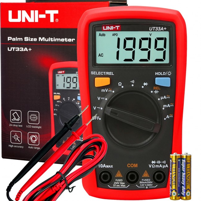 Xtechnx Unit UT 33A+ 600V Dijital Multimetre Ölçü Aleti Xtechnx Unit UT 33A+ 600V Dijital Multimetre Ölçü Aleti